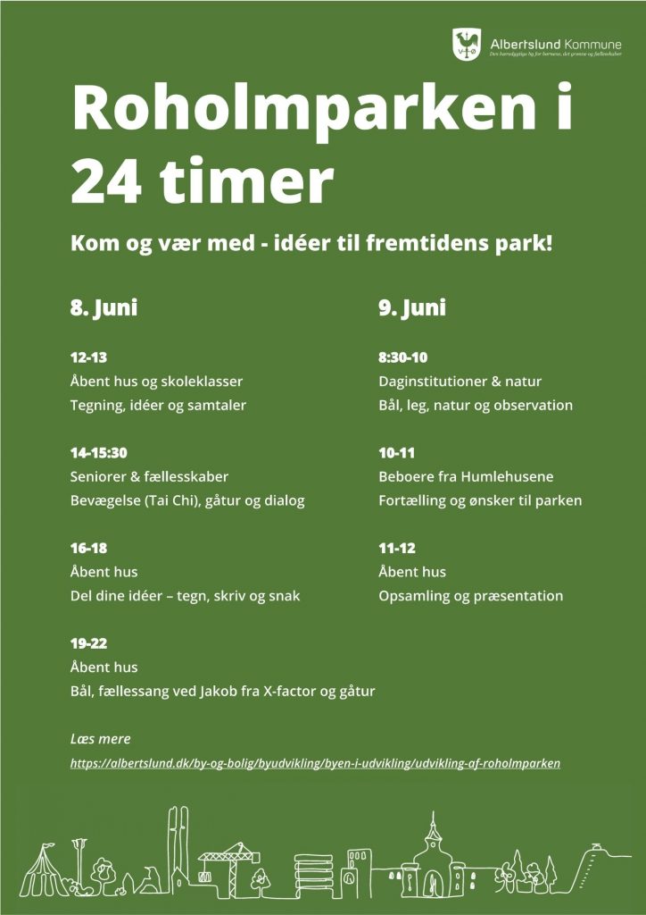 Event om fremtiden for Roholmparken Morbærvianere har mulighed for at præge området.
