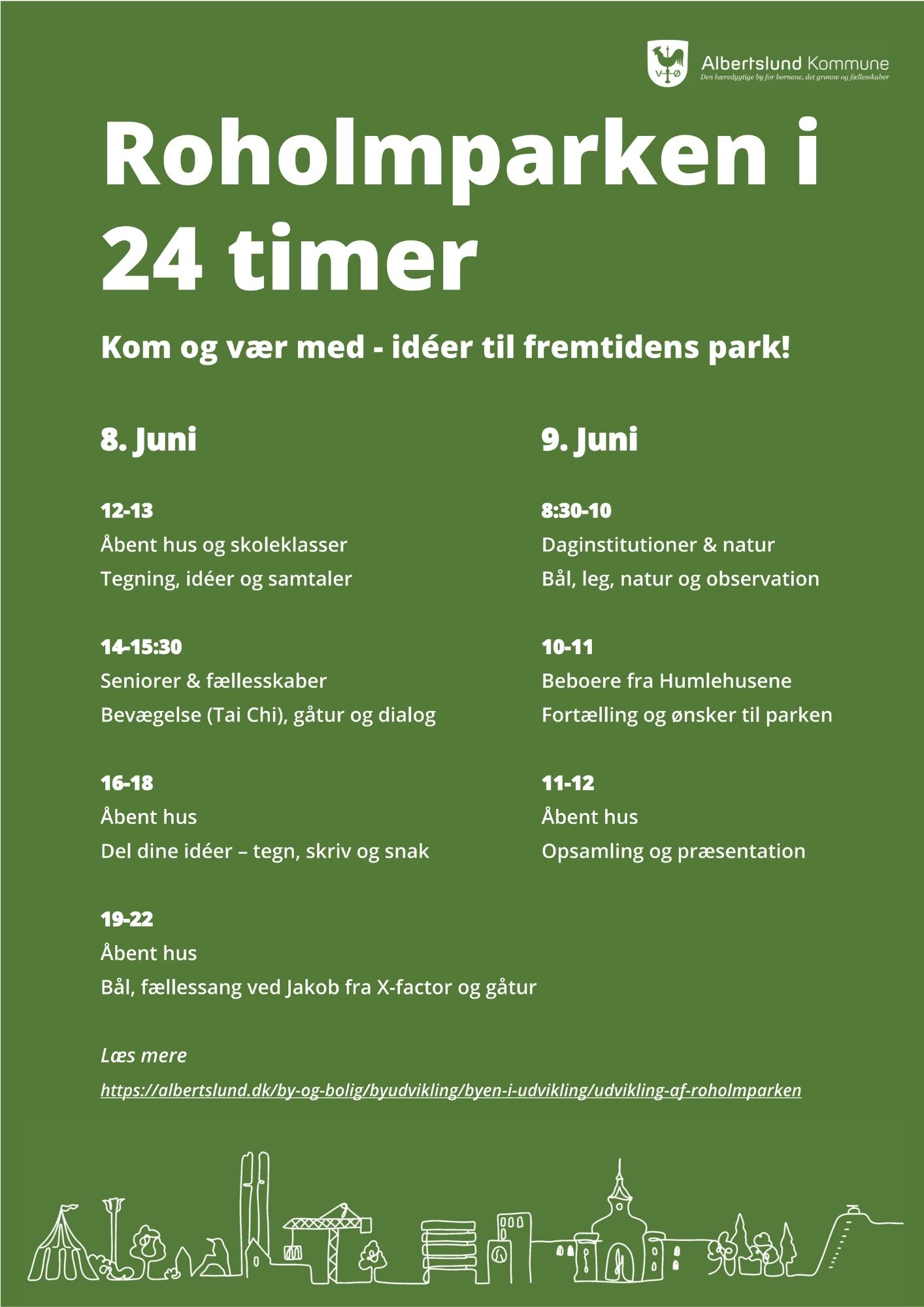 Event om fremtiden for Roholmparken Morbærvianere har mulighed for at præge området.