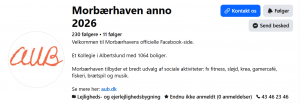 Ny virksomhedsside på facebook for Morbærhaven. Morbærhaven anno 2026.