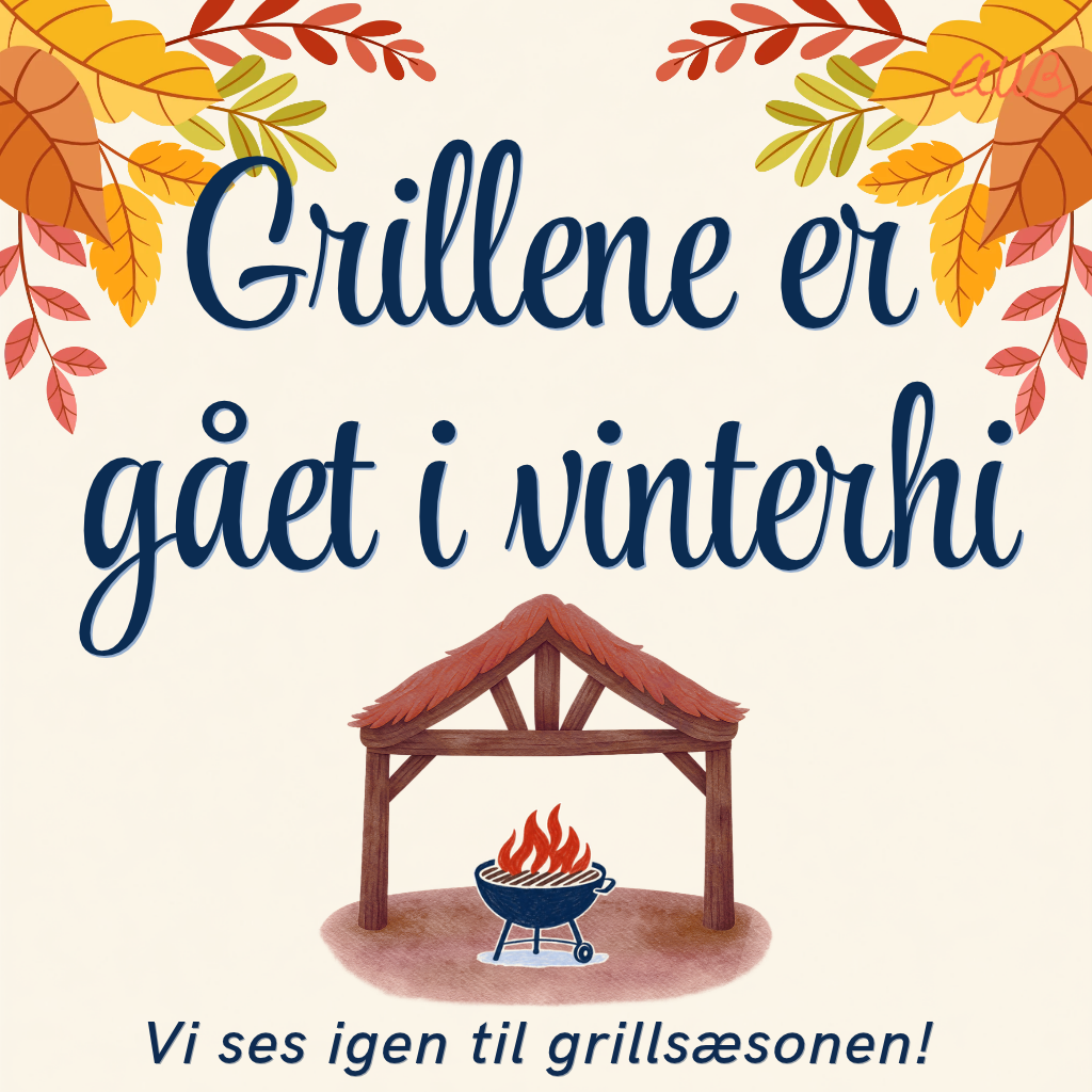 Grillene er gået i vinterhi, oktober 2026. Morbærhaven.