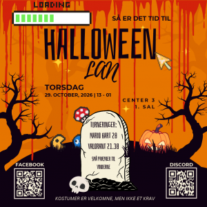 Halloween lan i gameren Torsdag den 29. oktober fra 13-01.